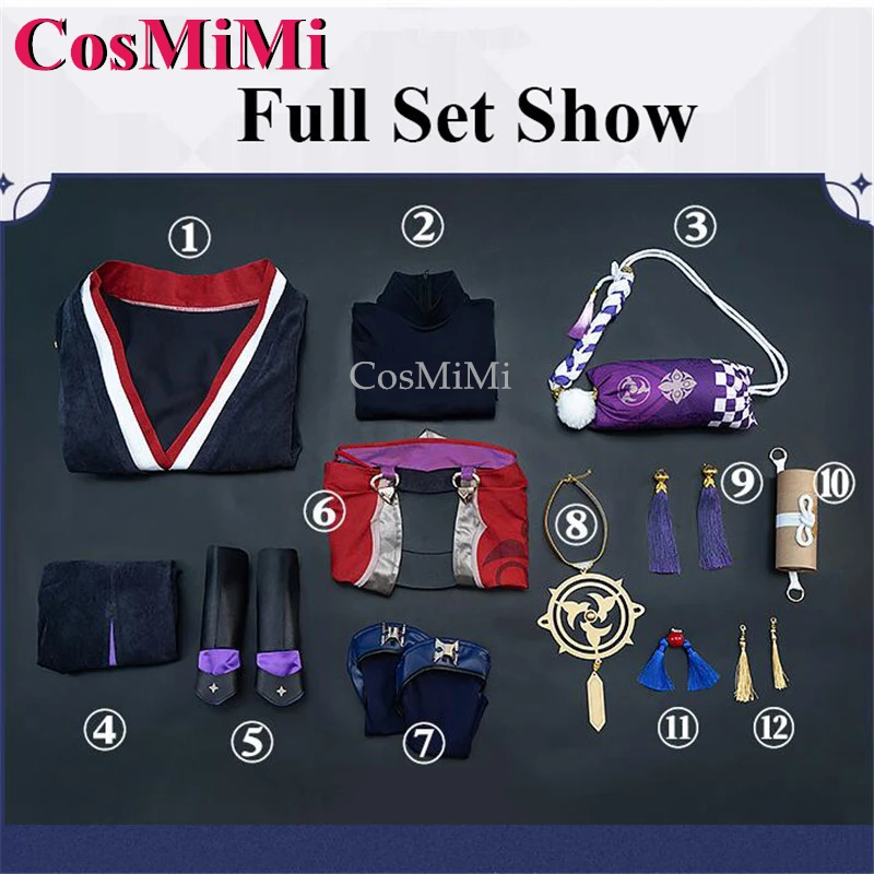 CosMiMi Scaramouche Косплей Игра Genshin Impact Костюм Красивая Мода Боевая Униформа