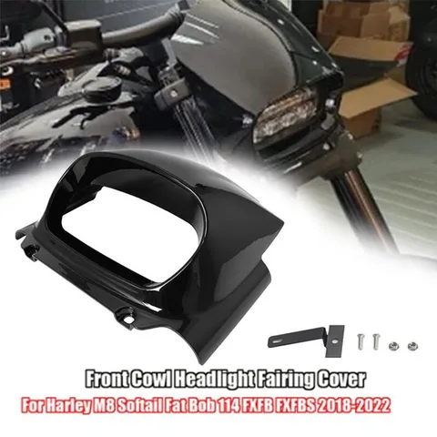 Обтекатель передней фары мотоцикла для Harley Softail Fat Bob 114 FXFB FXFBS с 9,8-дюймовыми светодиодными фарами 18-2022