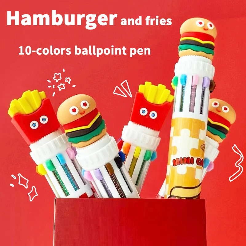 10 лампочек мультяшный гамбургер с картошкой фри 0 5 мм искусственные ручки