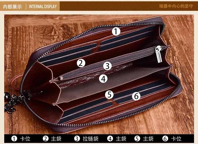 Personalized Long Purse New Styles Vegetable Tanned Leather Long Ladies Purse Retro Embossed Clutch Wallet Long