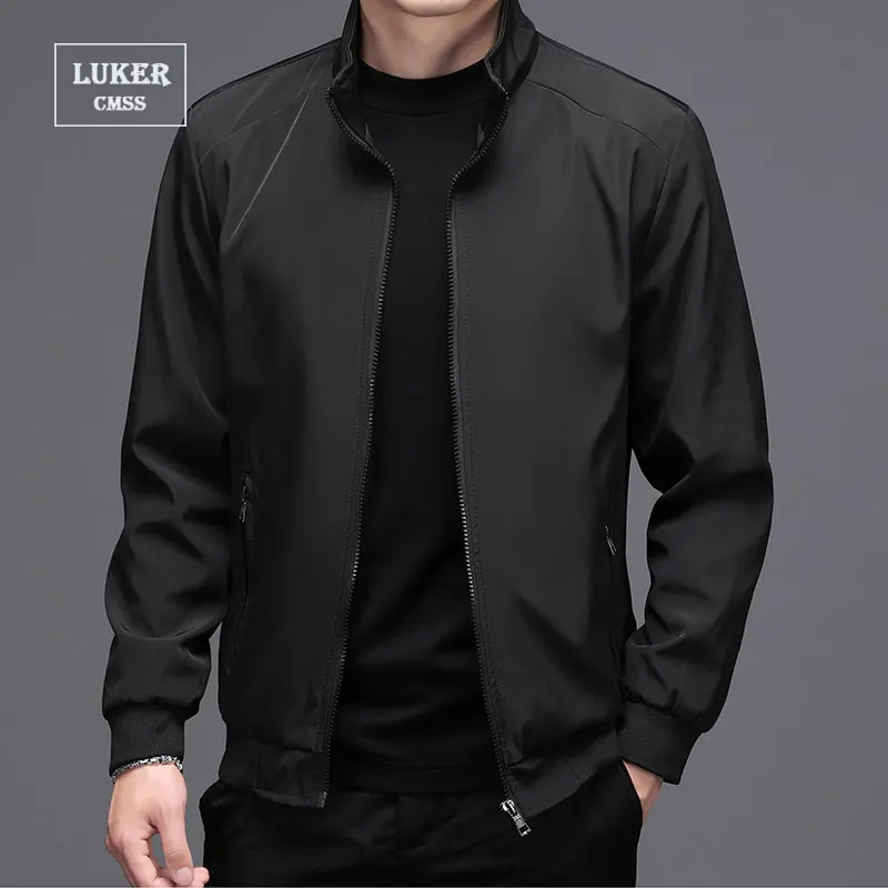 LUKER CMSS весенне-летние мужские деловые куртки однотонные тонкие пальто