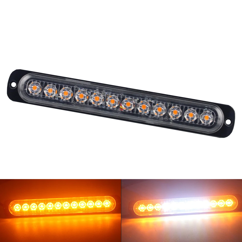 

1pcs Car Strobe Warning Light Grill Flashing Breakdown Emergency Light Car Pickup Truck Trailer Beacon Lamp LED Side Off-road