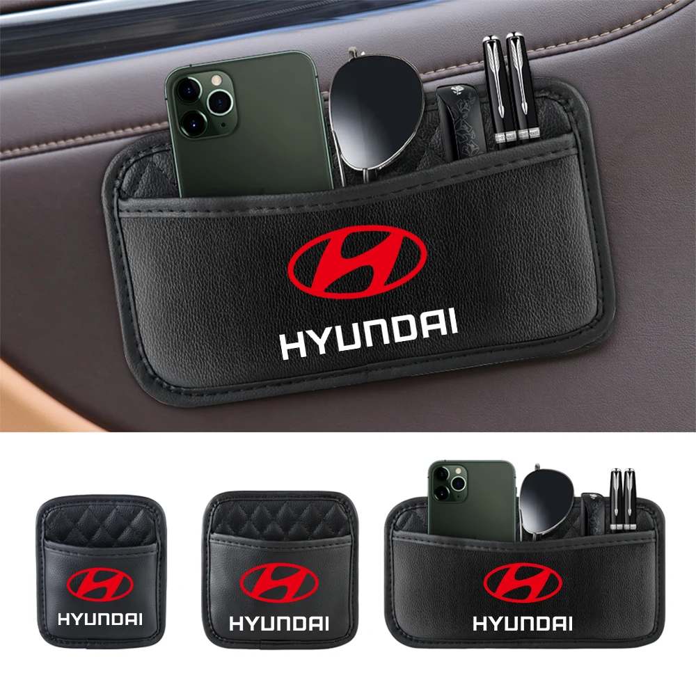 Автомобильный карман для хранения ключей липкая сумка Hyundai i10 i20 GDI Creta Tucson Solaris Elantra