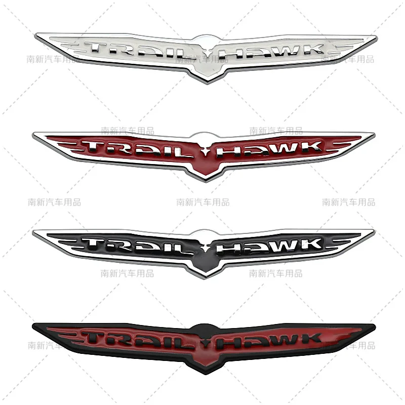 

3D Metal Car Stickers Trail Hawk Logo Emblem Badge For Jeep Cherokee Commander Compass Liberty Patriot Wrangler Auto Accessories