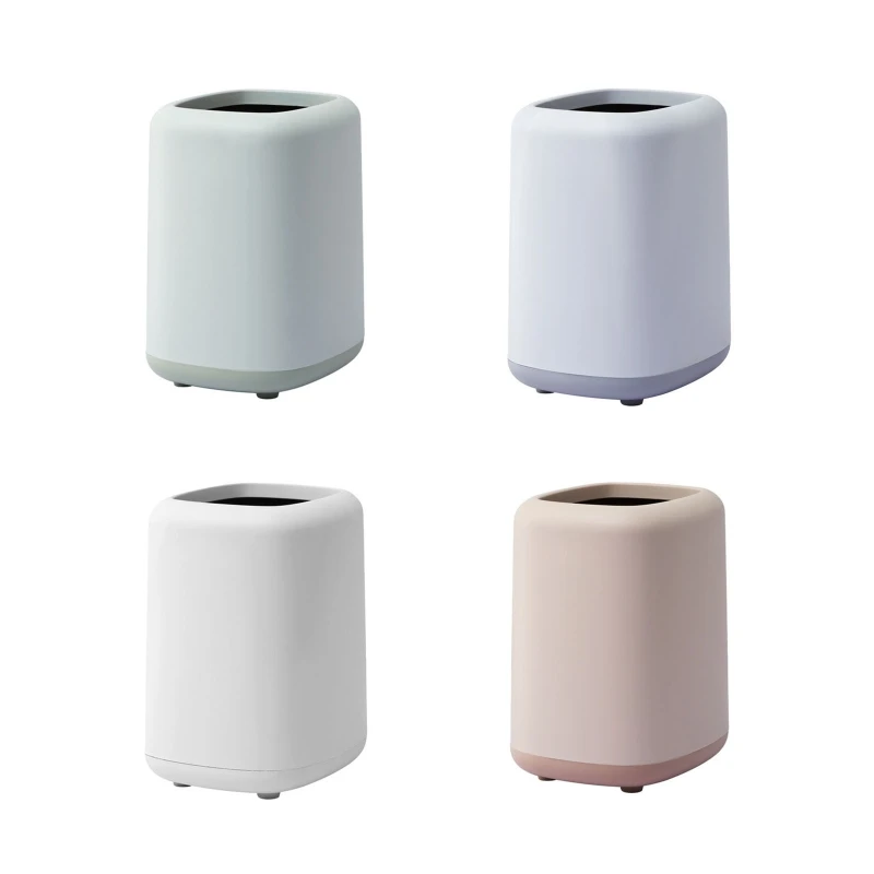 

Plastic Trash Can Small Commercial Wastebasket No Lid Garbage Container Bin for Home Office Craft Rooms Dorm Room