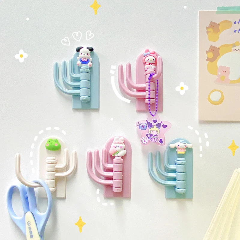 

Аниме Sanrio Kuromi Cinnamoroll вискозный крючок без следов мультяшная комната стена Спальня Кухня Декор Аксессуары статичны подарок