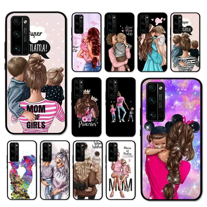 

Super Mom Baby Girl Boy Phone Case for Huawei Honor 70 50 30 9X 7A Pro 60 20 10 I 9 Lite 8 8S 8X 8C 5A Play Cover