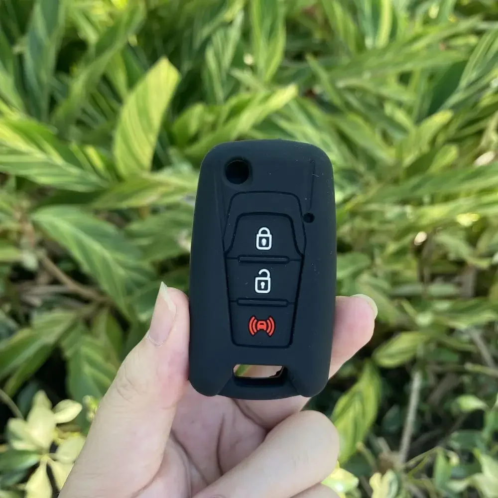 

3-кнопочный силиконовый чехол для автомобильного ключа, защитный чехол для Ssangyong Tivoli Rexton Korando C Actyon KYRON, аксессуары для ключей