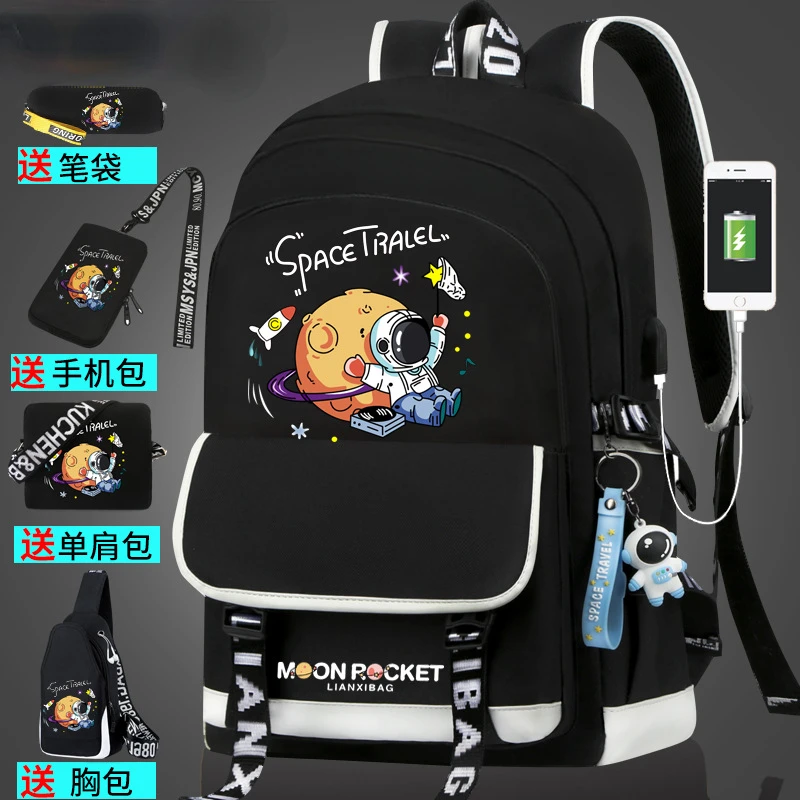 2022 Waterproof luminous Kids backpack children School Bags For Boys orthopedic school Backpack Primary Schoolbag book bag