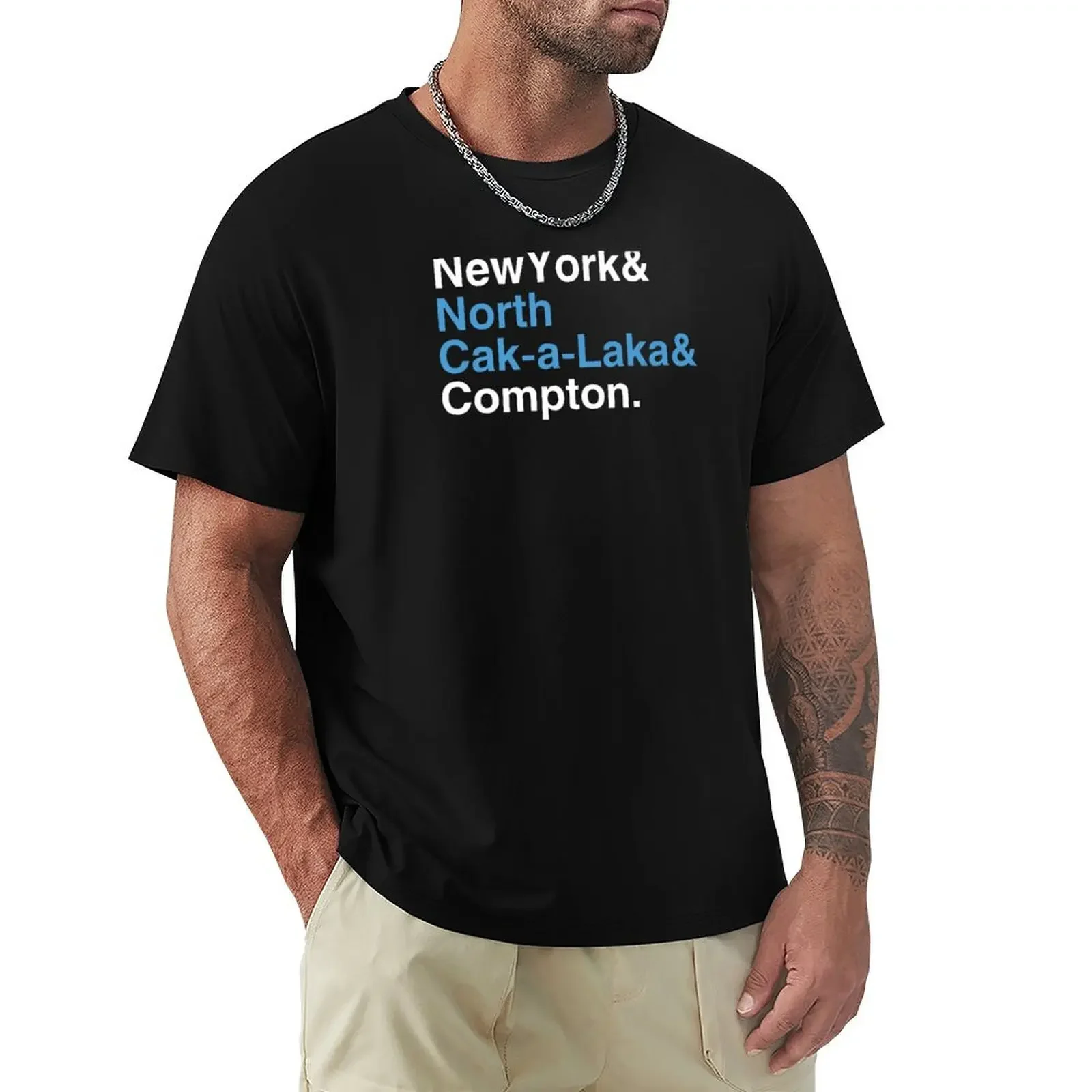Футболка New York North Cak-a-Laka and Compton для любителей спорта забавные футболки подарки