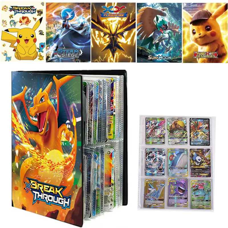 

Новинка 240/432 шт. альбом с покемоном карточка с мультипликационным рисунком карточка игровая карточка VMAX GX 9 Карманный держатель коллекционный загруженный список крутой подарок для детей