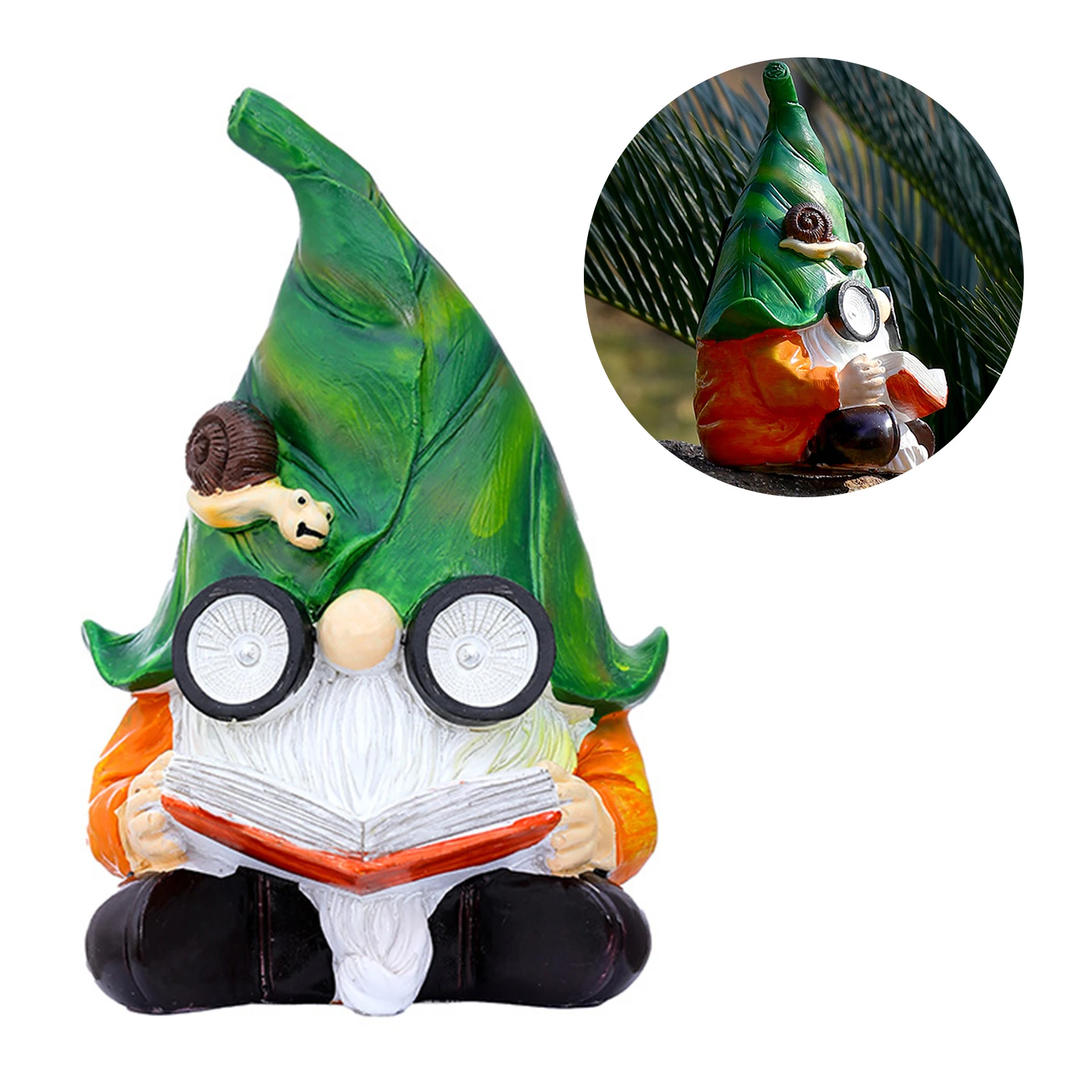 

Garden Statues Garden Gnome Statue With Solar LED Lights Resin Garden Gnome Statues For Outdoor And Indoor Decorations