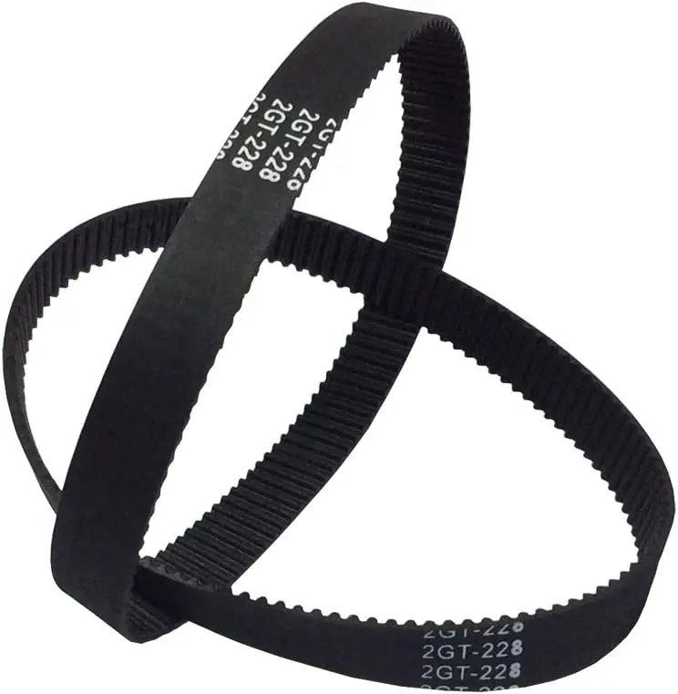 

3D Printer Parts GT2 Conveyor Belts 228-2GT-9 Timing Belt L=228mm W=9mm 114 Teeth Closed Annular Synchronous Belt Pack of 2pcs