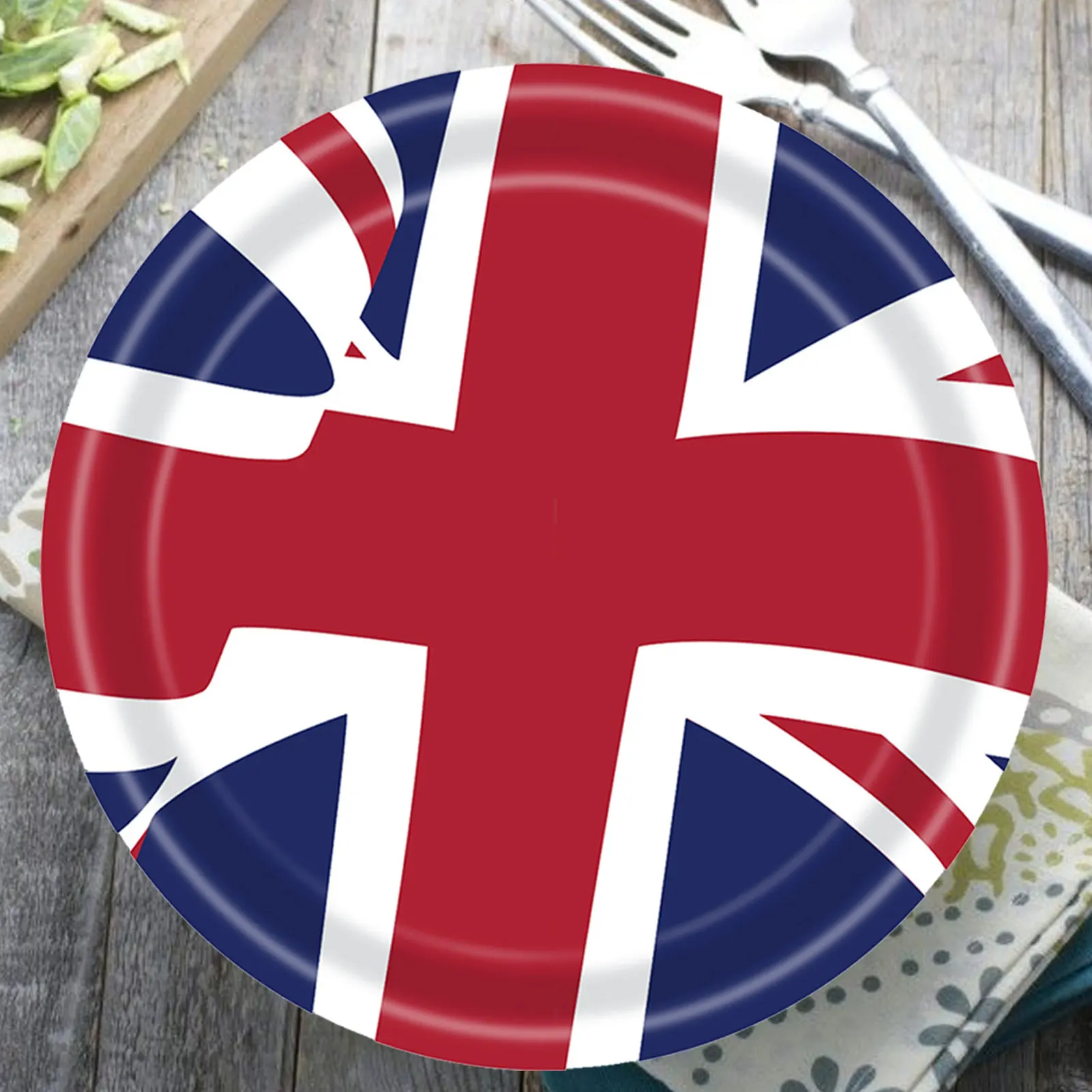 

16 шт., бумажные салфетки с британским флагом