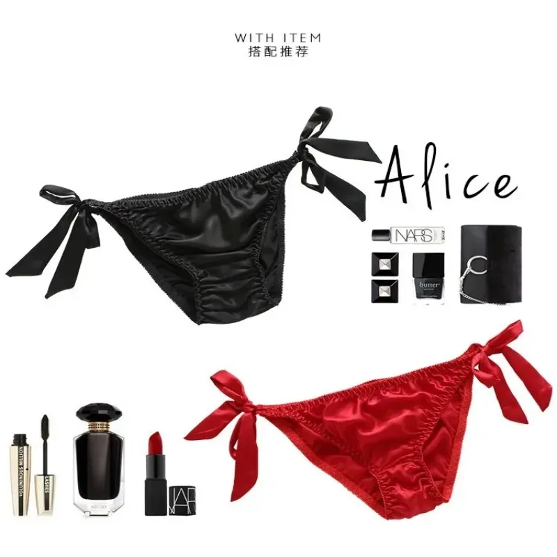 10 шт./лот оптовая продажа сексуальные женские шелковые трусики бикини трусы