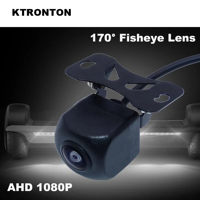 

Автомобильная камера заднего вида с углом обзора 170 °, AHD, 1080P, объектив «рыбий глаз», ночное видение, водонепроницаемый, универсальный