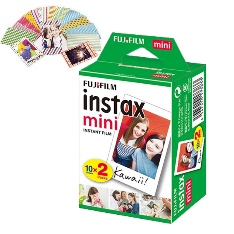 

Fujifilm Instax Mini Film White Edge Instax Mini 9 Photo Paper 20 Sheets Pack For Instax Mini 11 8 9 7s 70 Camera SHARE SP-1/2