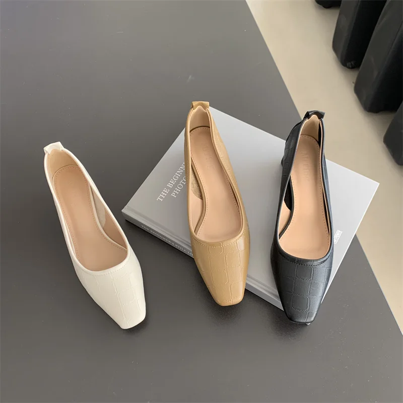 

Брендовые туфли-лодочки, массивные сандалии, африканская женская обувь без застежек, квадратный носок, повседневные туфли с закрытым носко...