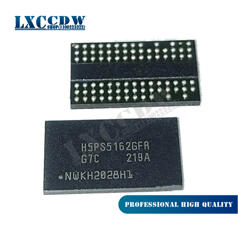 

2pcs H5PS5162GFR S6C BGA H5PS5162GFR-S6C FBGA84
