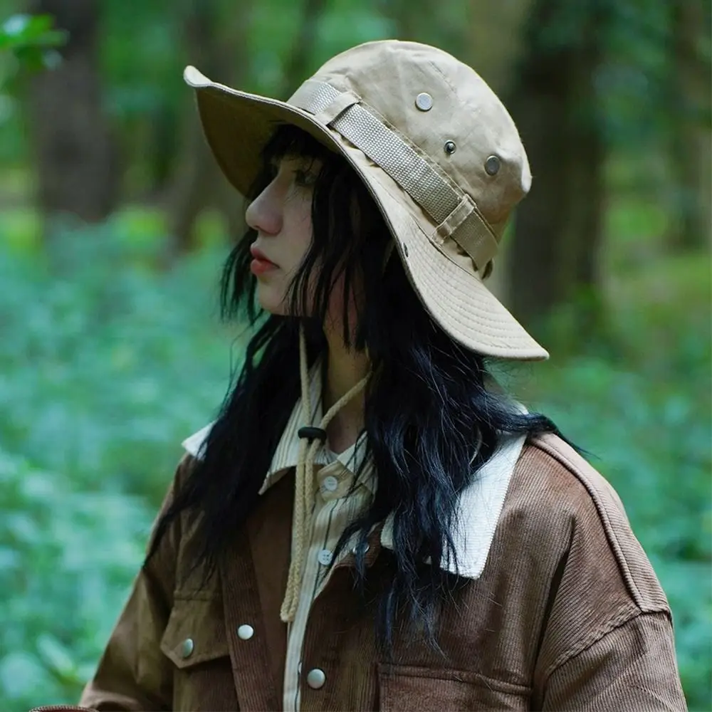 Letnia czapka kempingowa Panama Czapka przeciwsłoneczna z ochroną UV Szybkoschnąca poliestrowa rowerowa do uprawiania ...