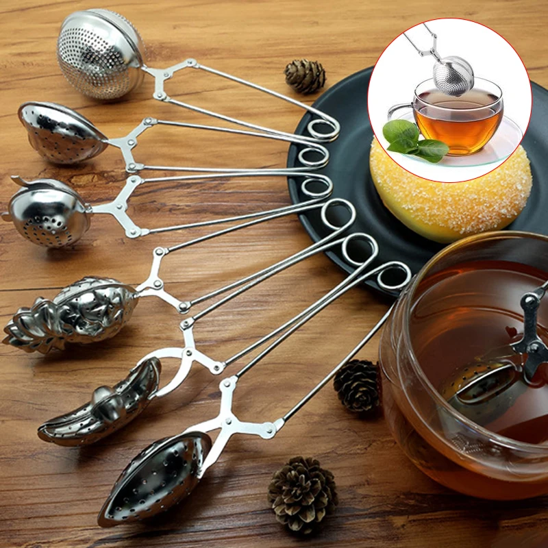 

Tea Infuser Stainless Steel Sphere Mesh Tea Strainer Coffee Herb Spice Filter Tea Infuser Handle Tea Ball Match Tea Bags 1Pcs