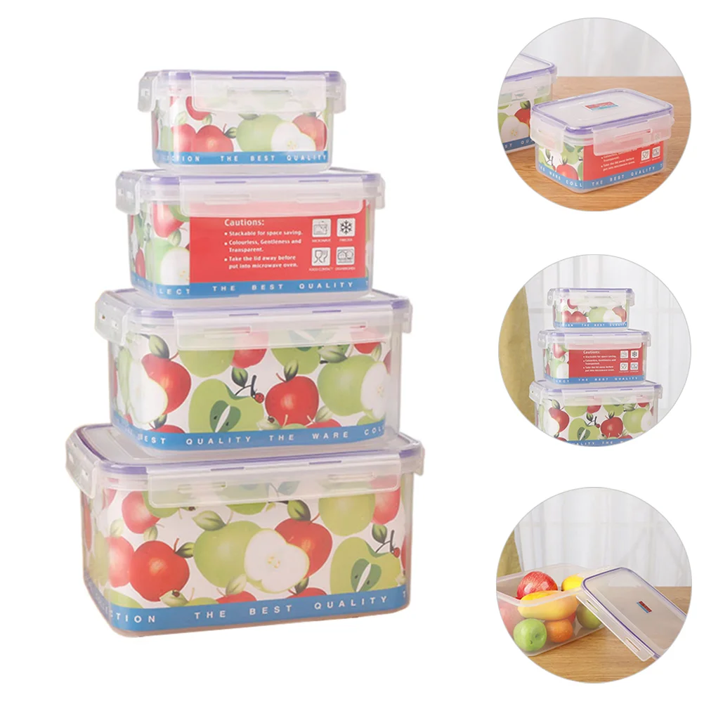 

Storage Box Fridge Storage Box Meal Fridge Fruit Boxes Pp Material Transparent Storage Container