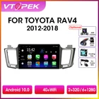 Vtopek 10 дюймов 4G DSP Android 10 автомобильное радио мультимедийный видеоплеер навигатор GPS для Toyota RAV4 4 XA40 5 XA50 2012-2018 головное устройство