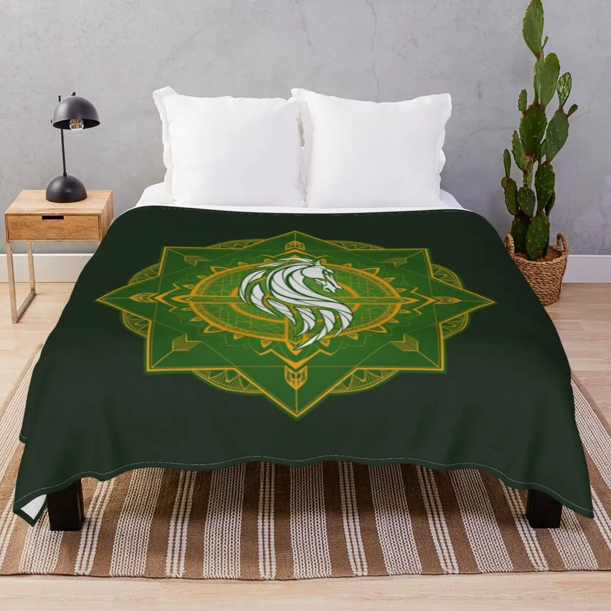 Rider Of Rohan Heraldic Colours Blankets Coral Fleece Plush Print Warm Unisex Throw Blanket for Bed Home Couch Travel Office