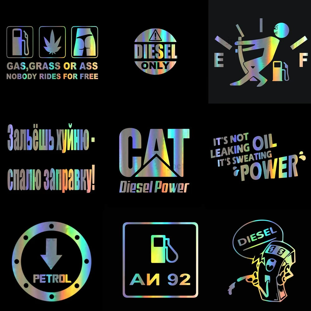 

Jp15cm-14cm car sticker, fun cool diesel power, fuel consumption, oil decoration, car fuel tank, motorcycle Decal