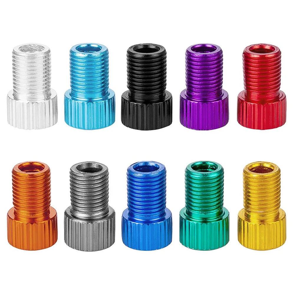 

10pcs/box Bicycle Valve Adapter Air Nozzle Adapter Air Compressor Accessories For Mountain Road Folding Bike Cycling Parts