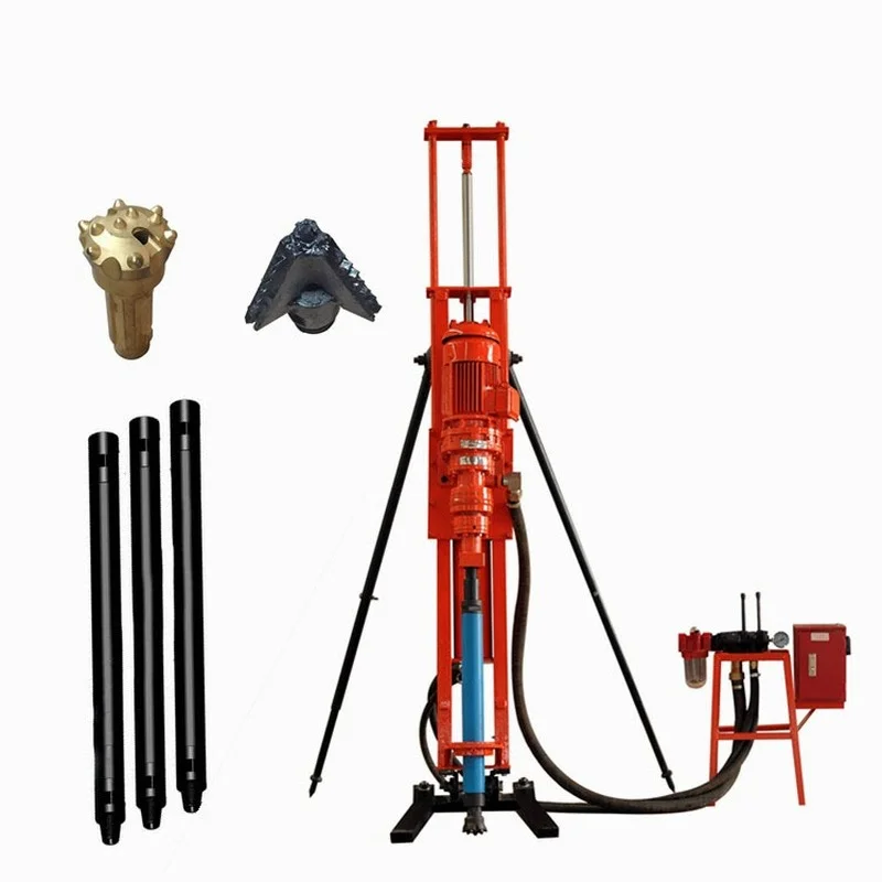 

Electric Rock Drill Hydraulic Portable DTH Water Well Drilling Rig Small Bore Well Drill Machine for Slope Protection
