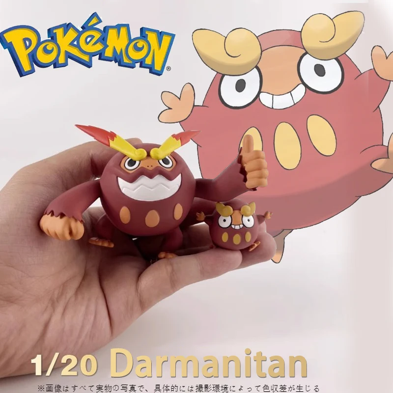 

Anime Pokemon Darumaka Darmanitan Studio 1/20 stereogram Scale world Action figures Two-dimensional peripheral Children's toys