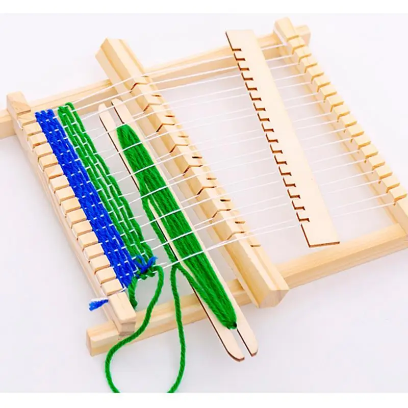 

DIY Wooden Loom Knitting Machine Weaving Loom Frame DIY Knitted Toys Wool Weaving Loom Handcraft Household Wooden Knitting Tools