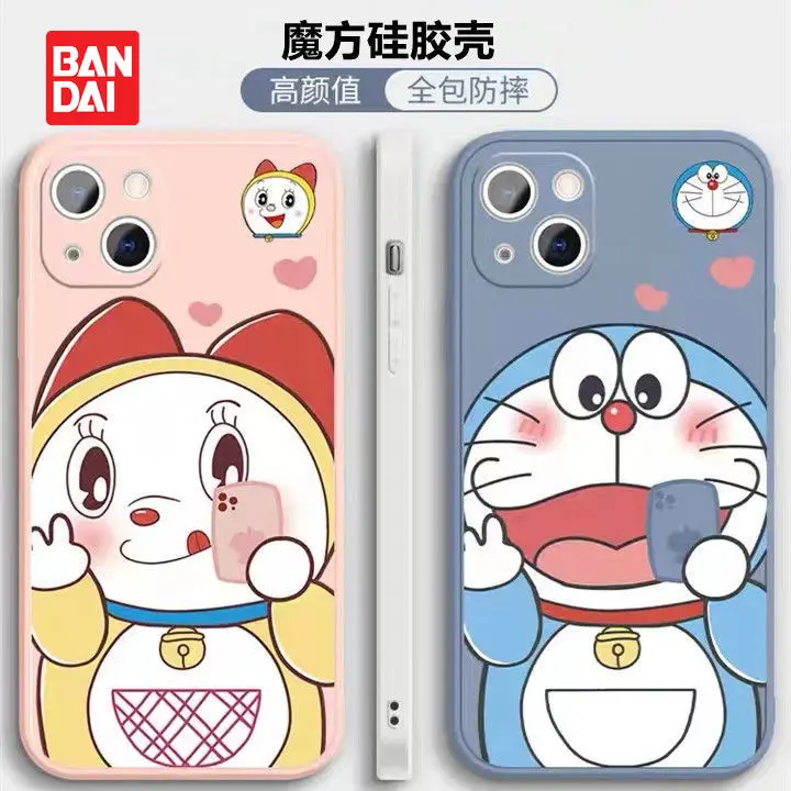 

Bandai Doraemon Case for Iphone 13 13Pro 12 12Pro 11 Pro X XS Max XR 7 8 Plus Couple Phone Cartoon Back Covers Kawaii Fundas