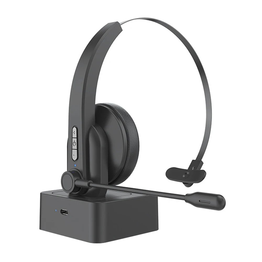 

USB Call Center Bluetooth Headset Hands-free Wireless Headphones Mic Noise Cancelling