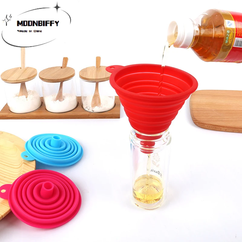 

1 шт., складная силиконовая мини-воронка для дозирования жидкости