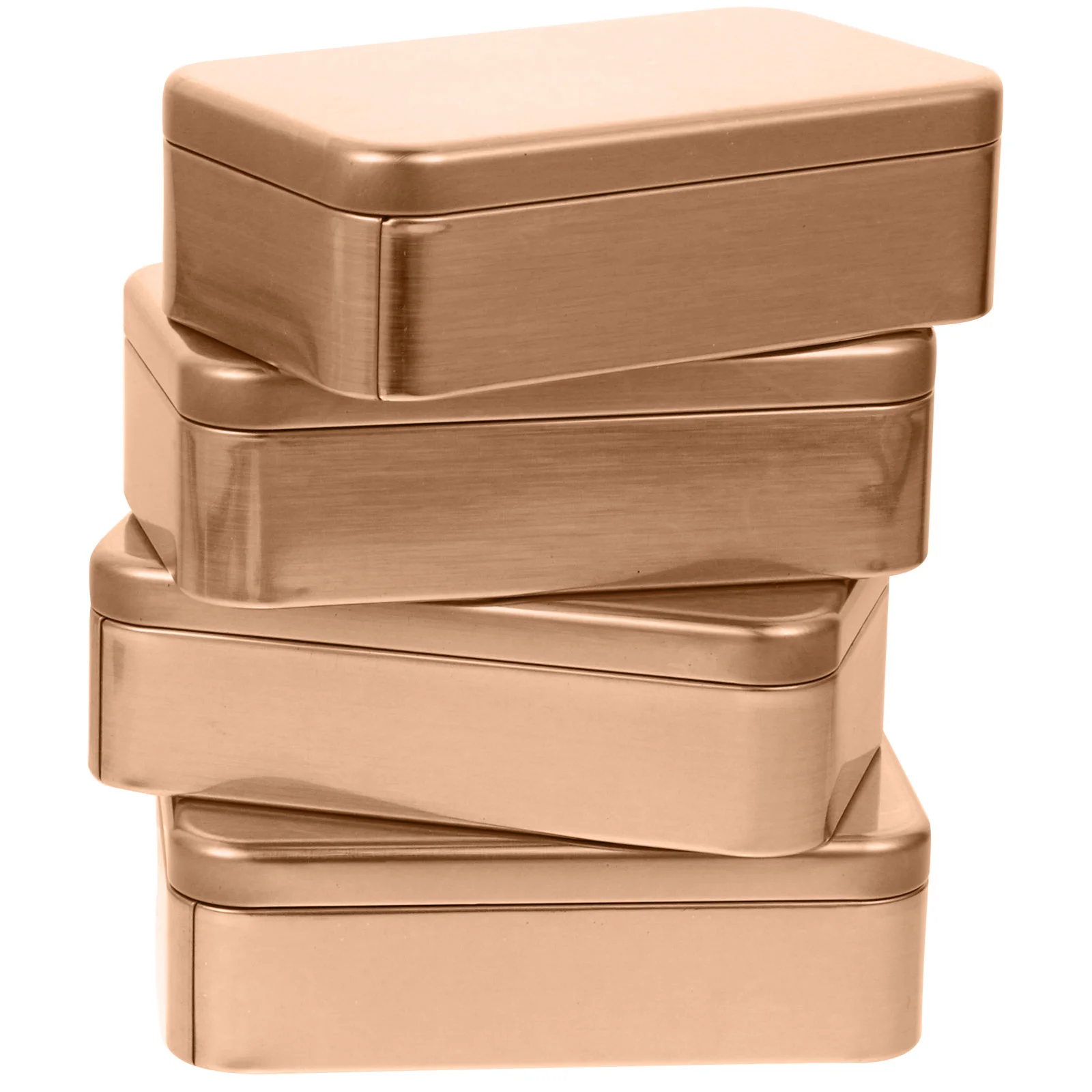 

4 Pcs Jar Household Tool Set Rectangular Empty Tins Wedding Favor Boxes Gift Packaging Iron Box Metal Candy Tin