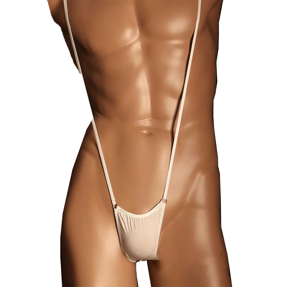 Модные удобные мужские трусы стринги однотонные Тонги для похудения нижнее