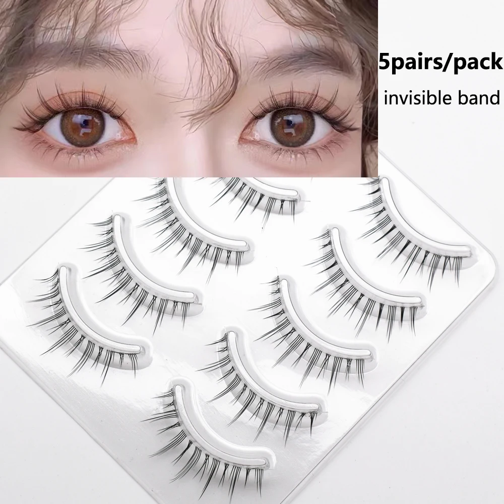 5 пар ресниц в стиле манга натуральные ресницы мягкие накладные Маленький дьявол