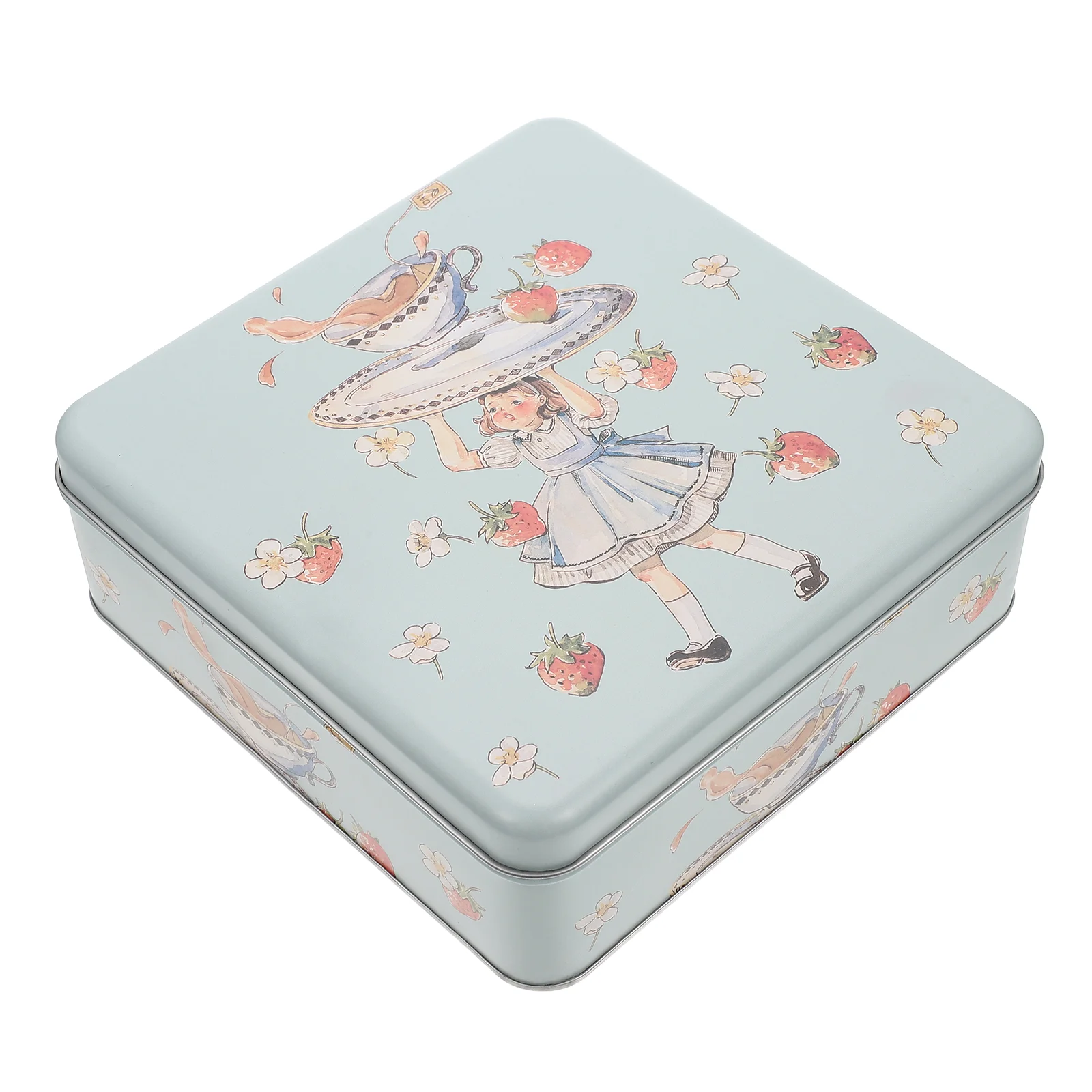 

Biscuit Tin Box Storage Iron Stainless Steel Trim Rack Party Favors Holder Packing Tinplate Sweet Container Cake Decorations
