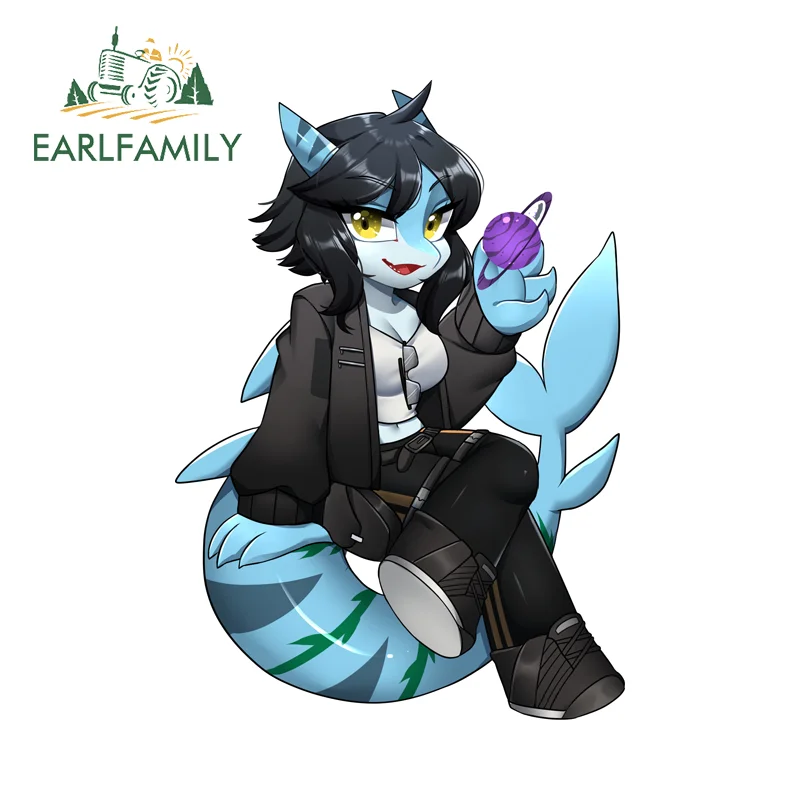 EARLFAMILY 13 см x 10 см для пушистых виниловых автомобильных аксессуаров, наклейки для кемпера, граффити, окон мотоцикла, забавная виниловая автомобильная пленка, декор