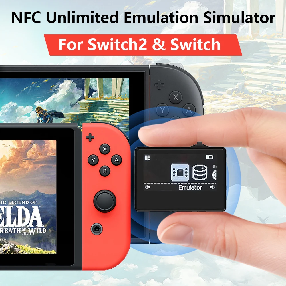 Фото Универсальный Bluetooth-совместимый программатор-симулятор Amiibo для Switch2/Wiiu/3DS, аксессуар для игровых консолей №1