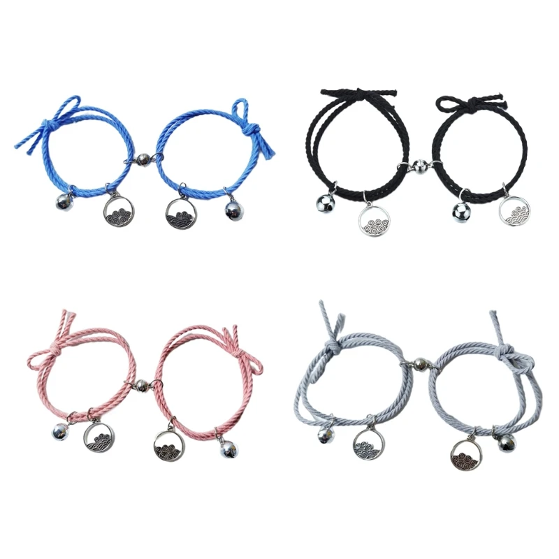 

Eachother Magnet Bracelets Heterosexual Couples Rubber Band Student for Head Rop