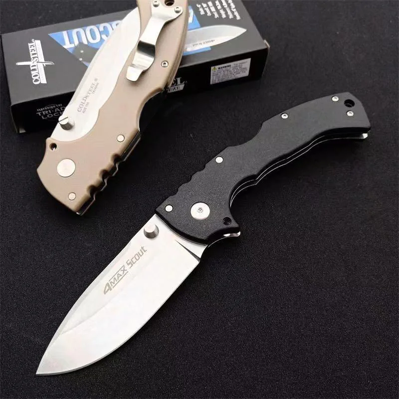 

Cold Steel Sharp Blade Folding Knife High Hardness Outdoor Survival EDC Tool for Tactical Hunting AUS-10A Steel Combat Tool