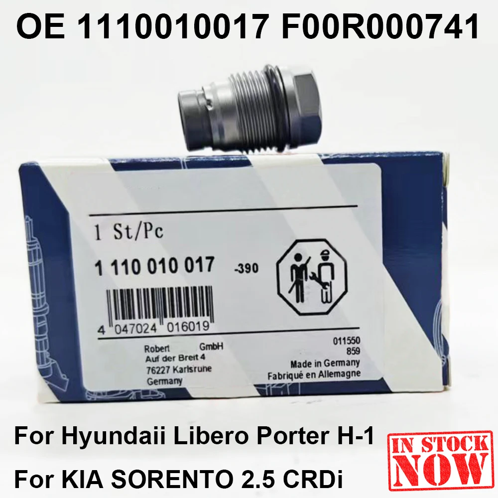 

New For B-osch Original 1110010017 Fuel Rail Pressure Relief Limiter Valve For Hyundaii Libero Porter H-1 Kiaa F00R000741