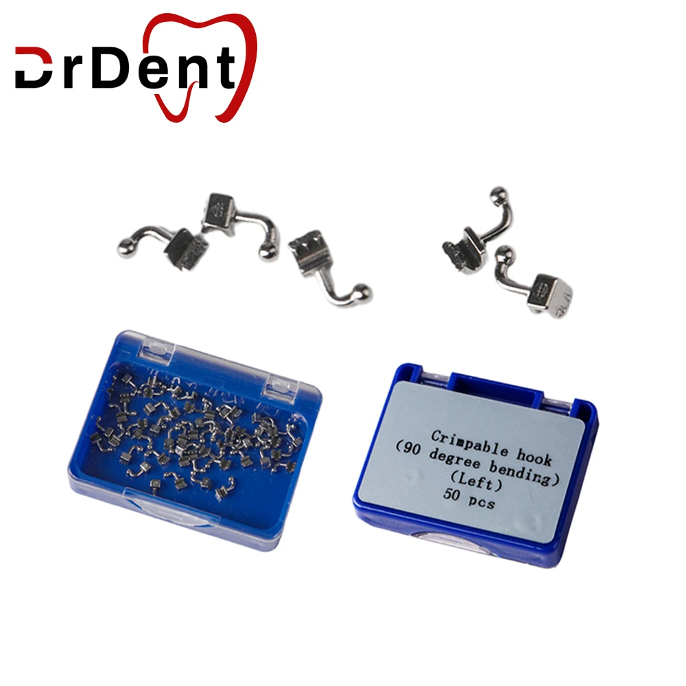 

Drdent 50PCS Dental Orthodontic Crimpable Hook with 90 Degree Bending
