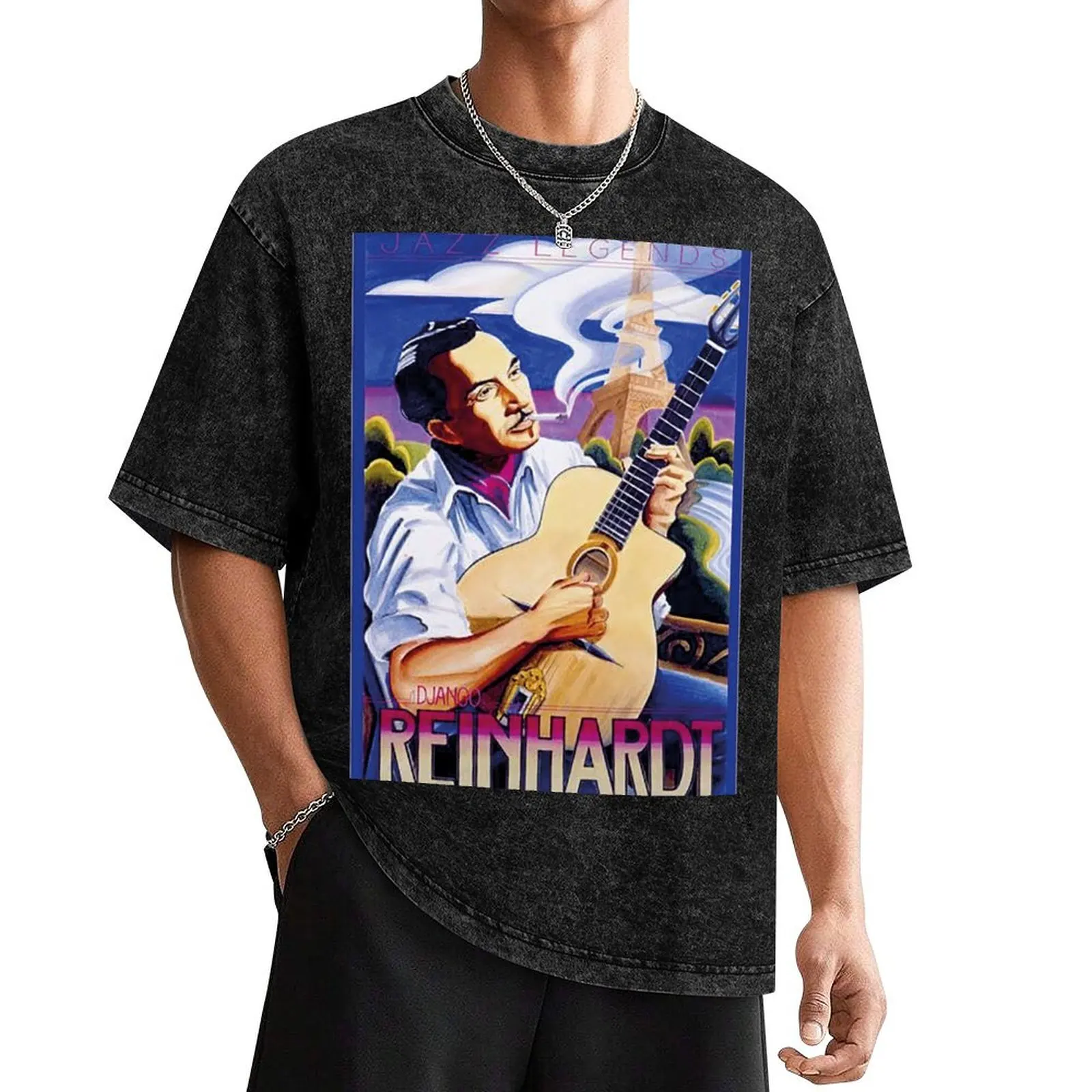 Футболка Django Reinhardt Jazz Legend летняя рубашка новое издание футболка с аниме летние