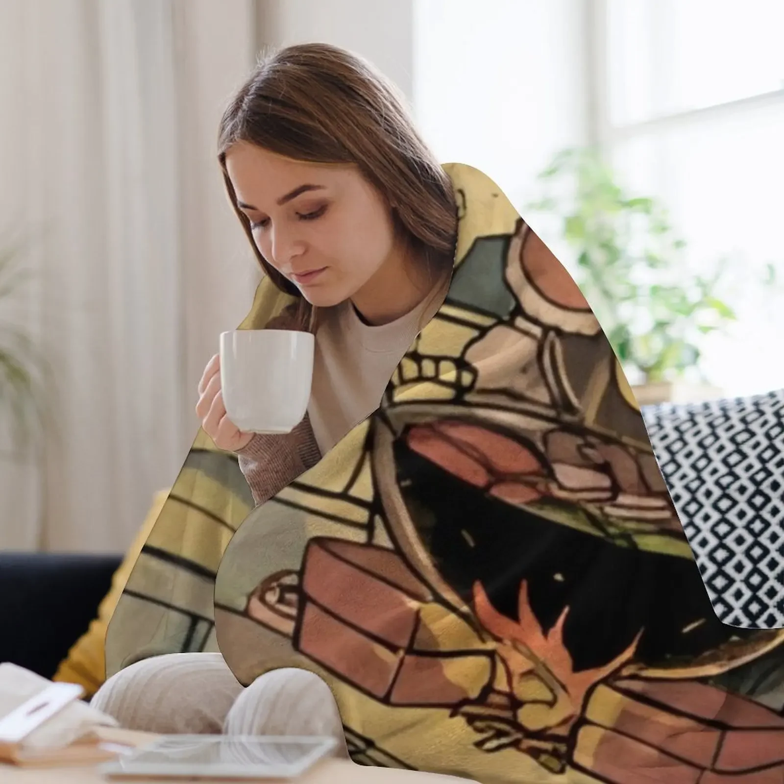 Dungeon Meshi Delicious in - Senshi Cooking Пледы в стиле аниме Одеяла для детских одеял