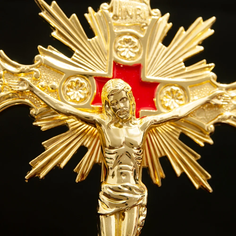 Украшение для католического Креста изысканно Резные узоры маленькая статуя из