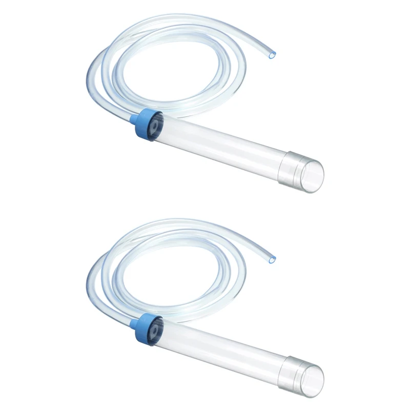 

2X Fish Tank Aquarium Gravel Cleaner Syphon Vacuum Water Changer Pump Siphon Hose